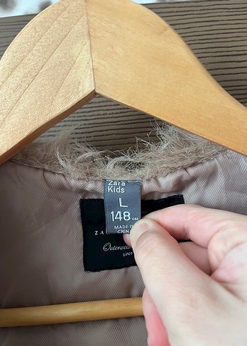 Bej Kürk Çocuk Yelek - Görsel 3