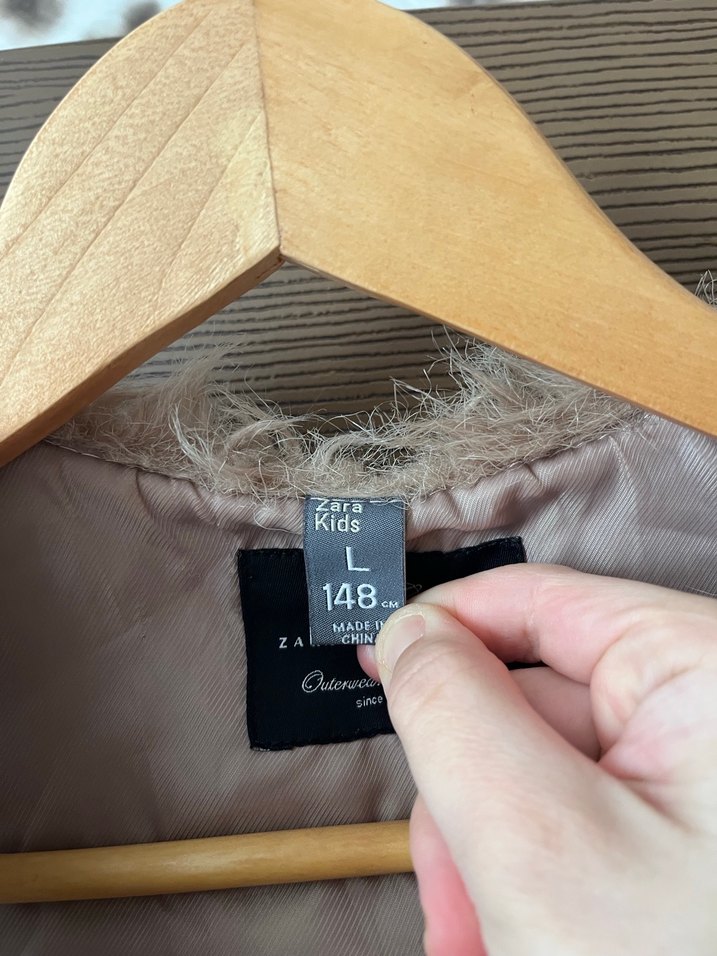 Bej Kürk Çocuk Yelek - Görsel 3