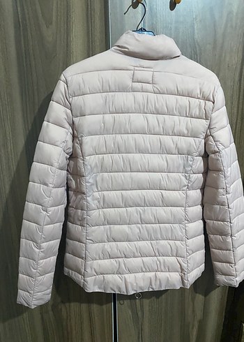 xs Beden Bej Kadın Midi Mont Fermuarlı