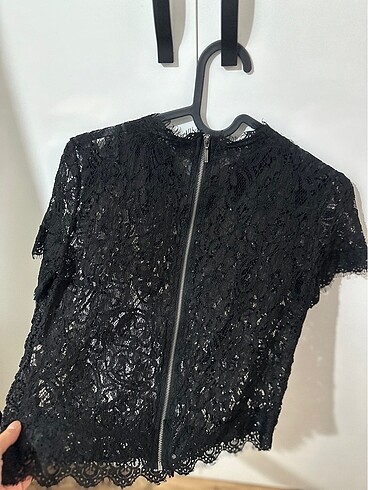 Zara ZARA DANTELLİ BLUZ