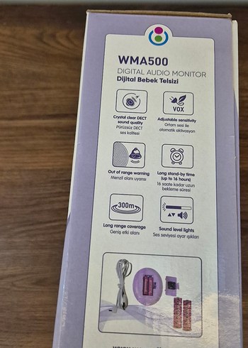 Weewell Dijital Bebek Telsizi Beyaz-Gri - Görsel 6