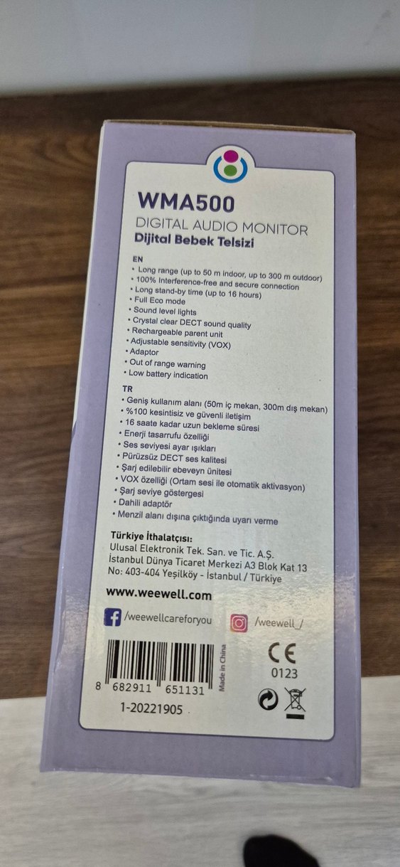 Weewell Dijital Bebek Telsizi Beyaz-Gri - Görsel 5