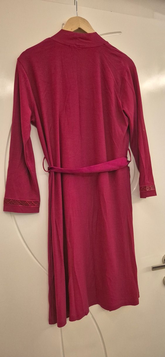 Bordo Kadın Uzun Bohem Sabahlık - Görsel 2