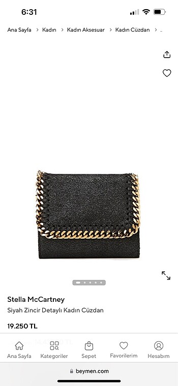 Stella McCartney cüzdan - Görsel 13