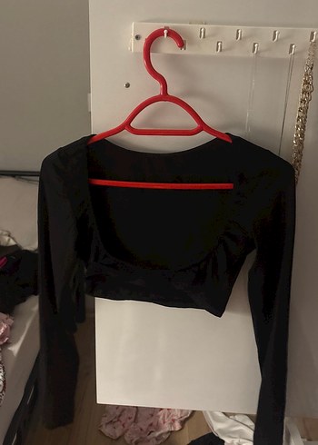 Uzun Kollu Siyah sırtı açık - Görsel 2