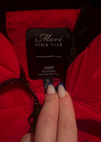 mavi kirmizi mont - Görsel 2