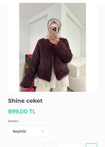 Diğer Bordo Parlak Kısa Peluş Triko Kazak