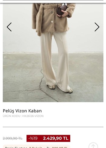 Hoopstore Peluş Vizon Kaban - Rahat Kesim - Görsel 2