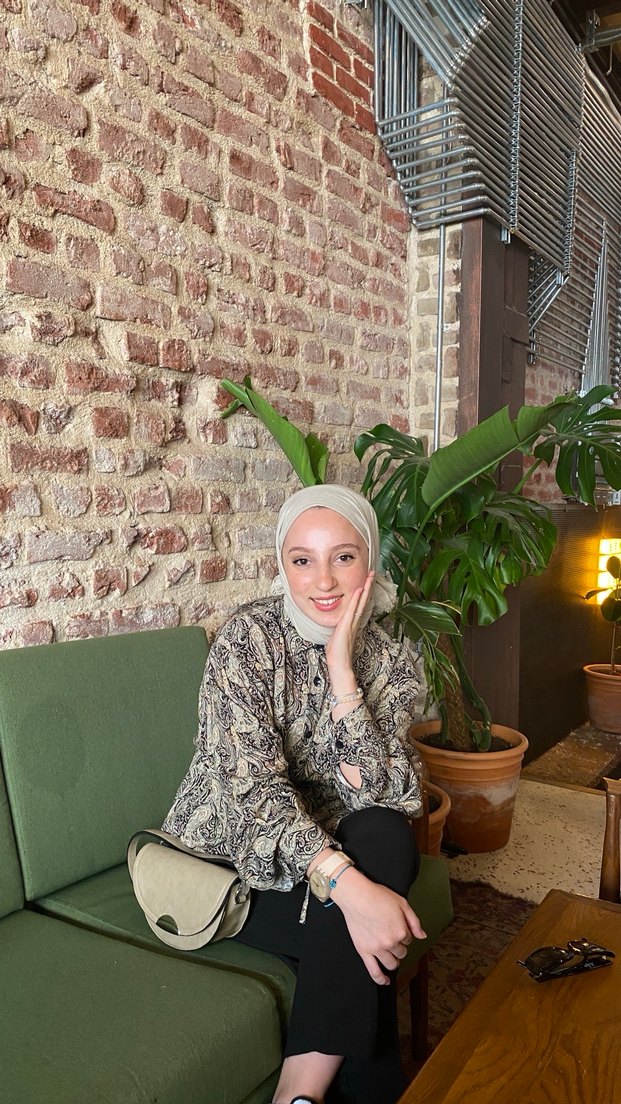 Bej Şal Desenli Vintage Kadın Gömlek - Görsel 2