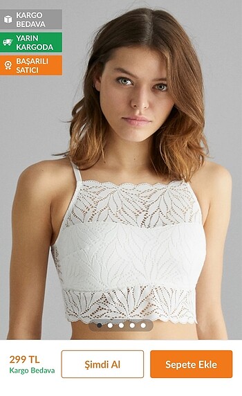 Dantelli halter yaka bustiyer