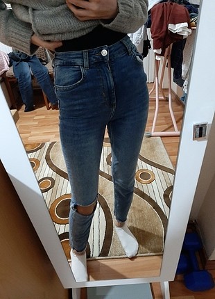 xs Beden Yuksek bel jean