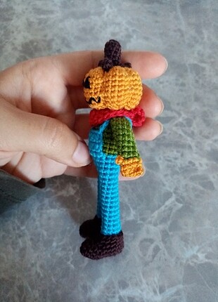  Amigurumi mini bebek halloween balkabağı