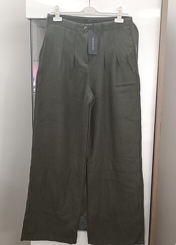 Wide leg kaşe pantolon