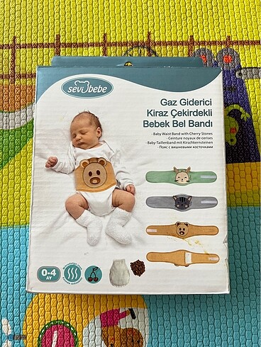 Sevi bebe gaz giderici kiraz cekirdekli bebek bel bandi