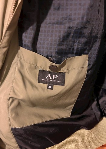 Haki fermuarlı bomber ceket - Görsel 3