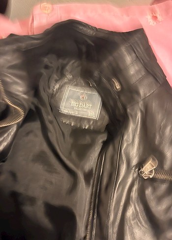 Siyah Deri Biker Ceket - Görsel 4