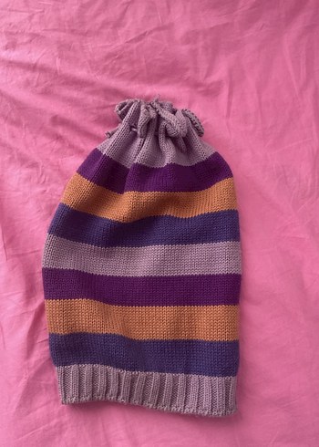 Kadın Çok Renkli Örgü Bere - Görsel 2