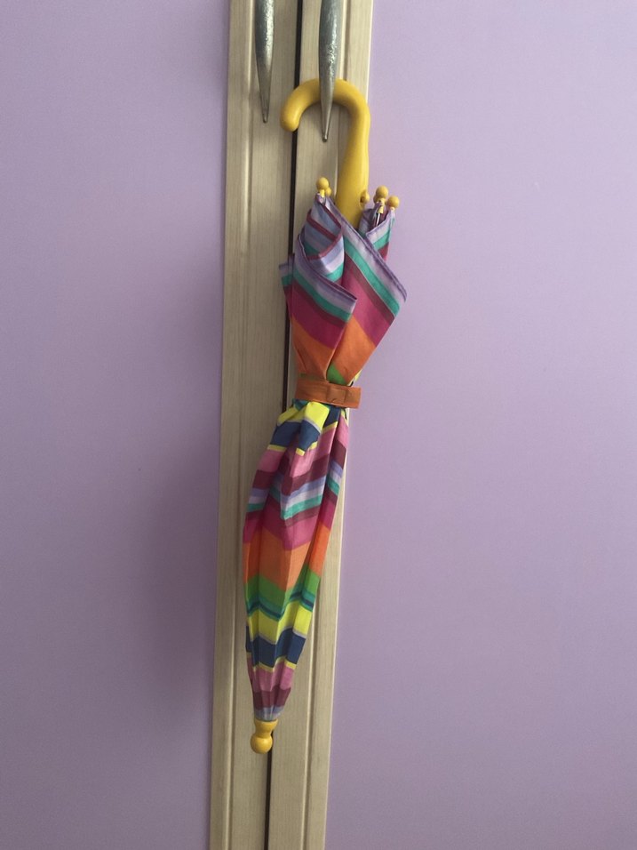 Renkli Kurdele Detaylı Kadın Şemsiye - Görsel 2