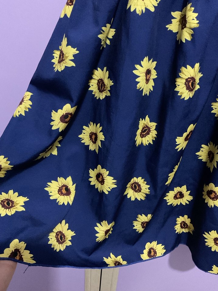 Kız çocuk Çiçek Desenli Askılı Midi Elbise - Görsel 4