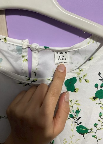 Çiçek Desenli Kız Elbisesi - Görsel 3