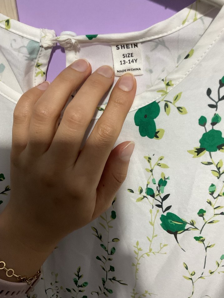 Çiçek Desenli Kız Elbisesi - Görsel 2