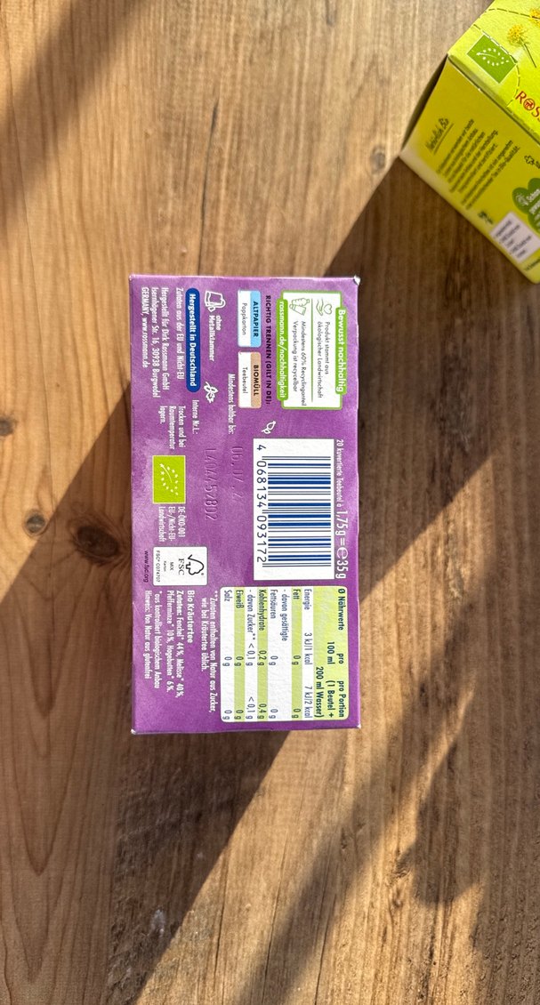 Babydream Organik İyi Akşam Çayı 20 Süzen Poşet - Görsel 3