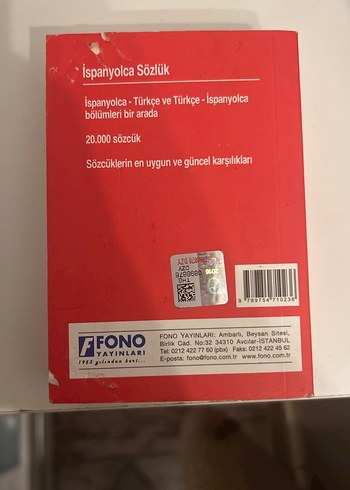 İspanyolca Cep Sözlüğü - Güncel - Görsel 2