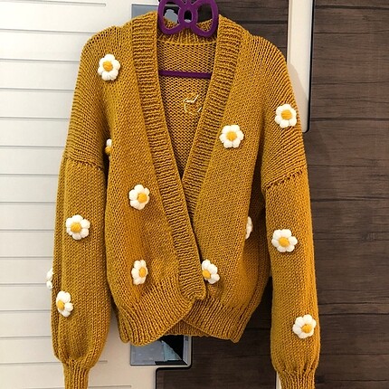 El örgüsü crop hırka