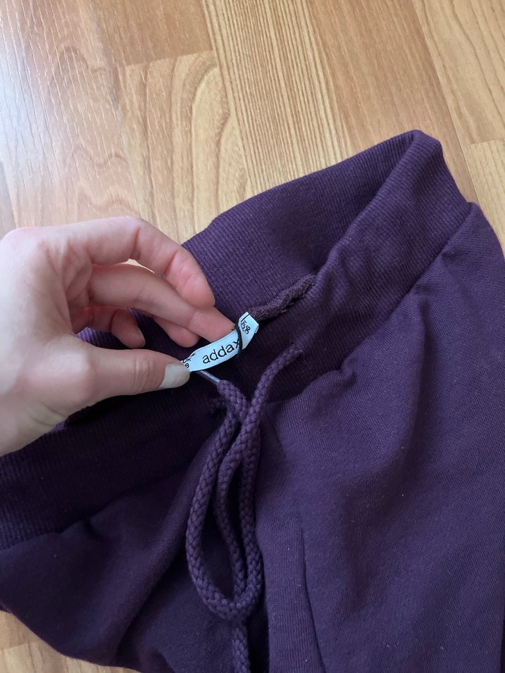 Mor Rahat Kesim Kadın Kumaş Pantolon - Görsel 4