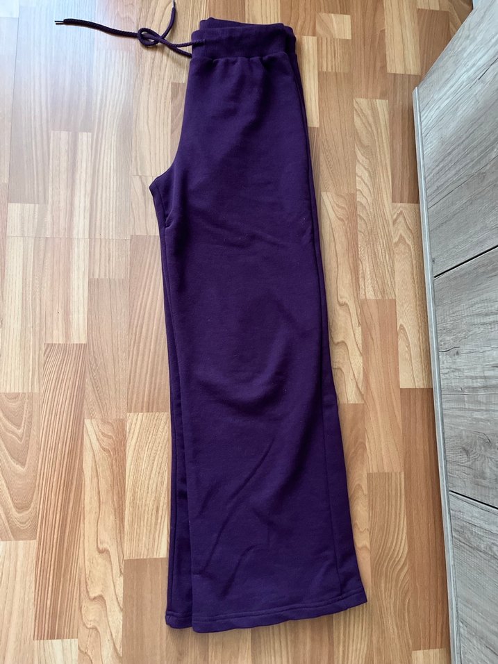 Mor Rahat Kesim Kadın Kumaş Pantolon - Görsel 3