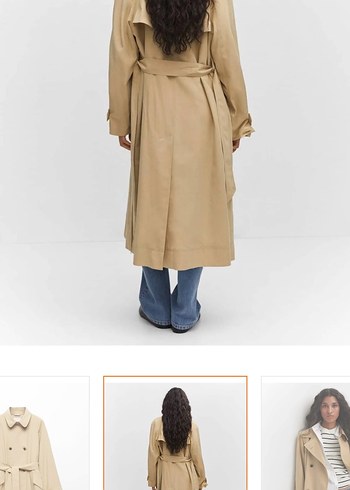 s Beden camel Renk Mango Bej Trençkot