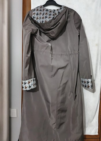 Sitare Uzun Bej Kadın Trençkot Cepli - Görsel 3