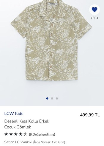 Desenli Kısa Kollu Erkek Çocuk Gömlek