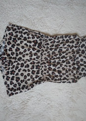 Leopar Desenli Kız cocujTulum