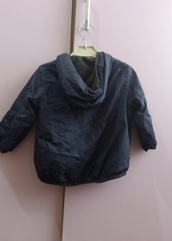 Erkek Çocuk Lacivert kapşonlu Fermuarlı Ceket - Görsel 2