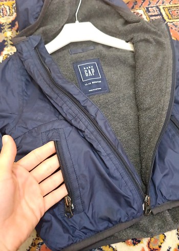 Erkek Çocuk Lacivert kapşonlu Fermuarlı Ceket - Görsel 6