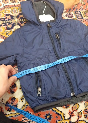 Erkek Çocuk Lacivert kapşonlu Fermuarlı Ceket - Görsel 4