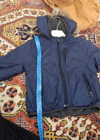 Erkek Çocuk Lacivert kapşonlu Fermuarlı Ceket - Görsel 3