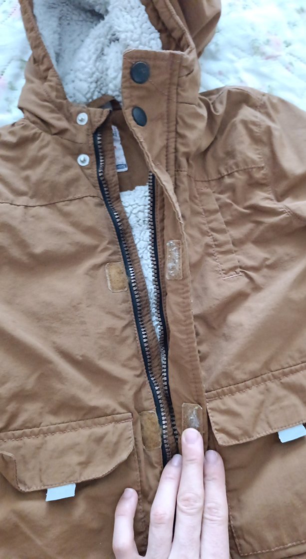 Erkek Çocuk Kahverengi Kapüşonlu Mont - Görsel 5