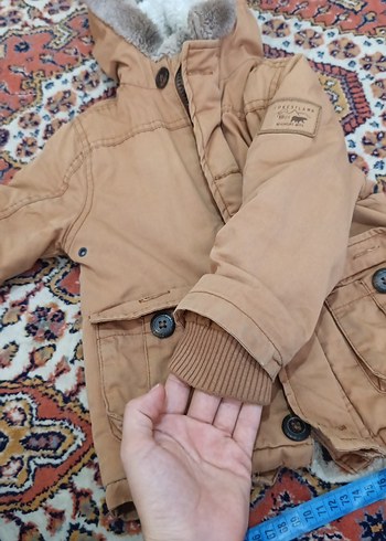 Düğmeli Erkek Çocuk camel sarısı j Mont - Görsel 8