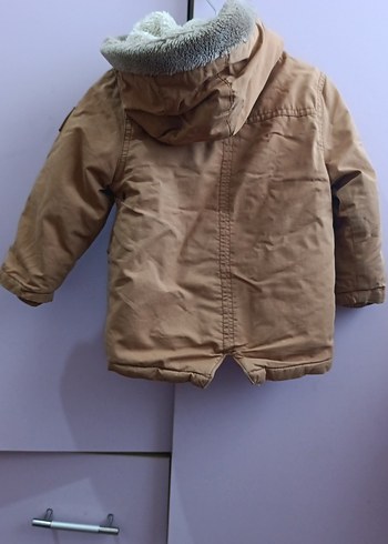 Düğmeli Erkek Çocuk camel sarısı j Mont - Görsel 2