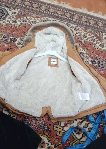 Düğmeli Erkek Çocuk camel sarısı j Mont - Görsel 3