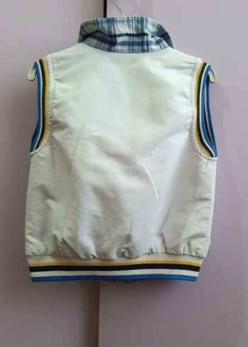 Renkli Baskılı Kapüşonlu Erkek Çocuk Yeleği - Görsel 2