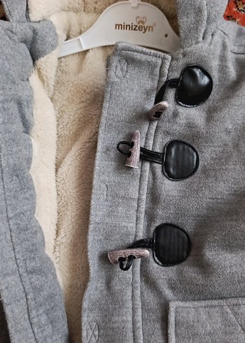 Düğmeli Gri Erkek Çocuk Polar Mont - Görsel 6