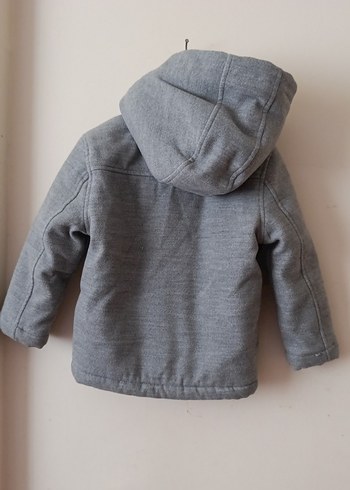 Düğmeli Gri Erkek Çocuk Polar Mont - Görsel 3