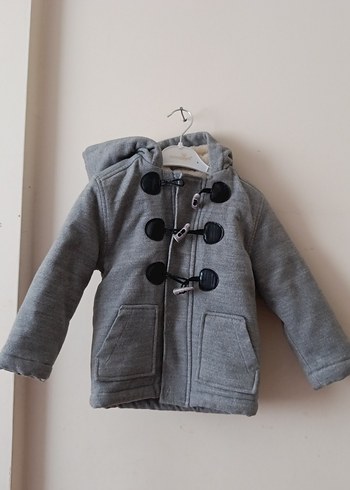 Düğmeli Gri Erkek Çocuk Polar Mont - Görsel 2