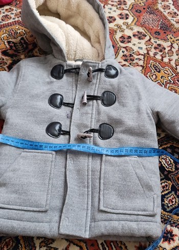 Düğmeli Gri Erkek Çocuk Polar Mont - Görsel 10