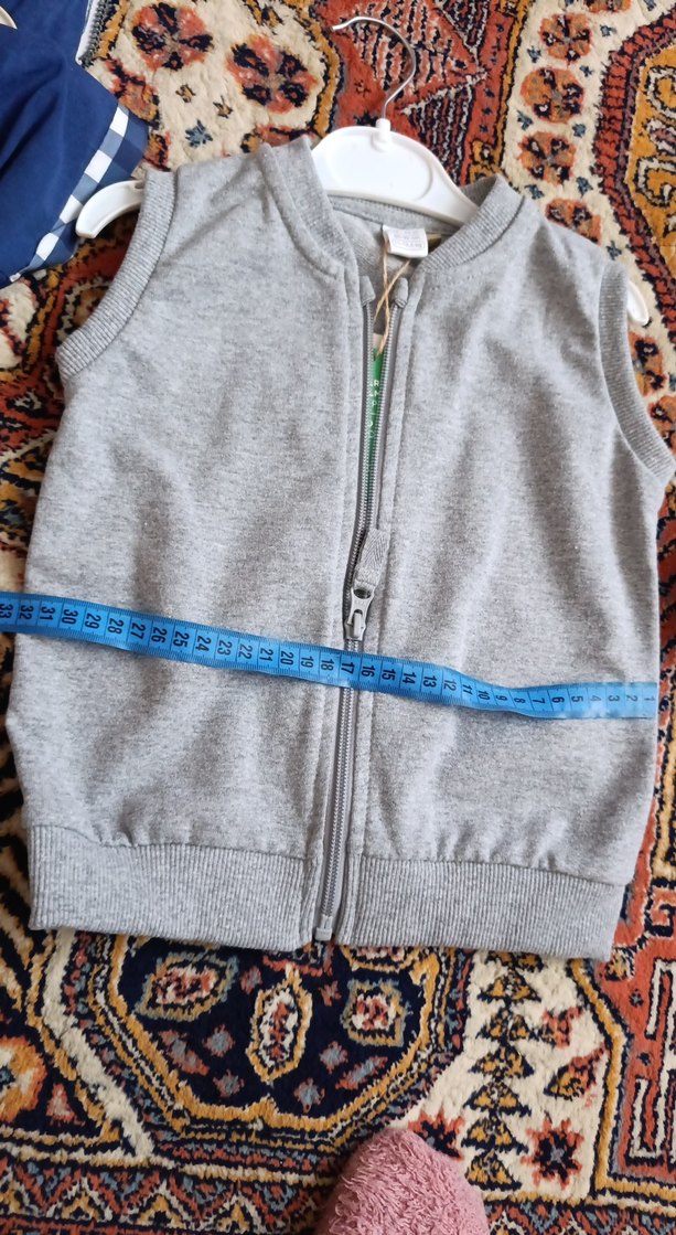Gri Fermuarlı Erkek Çocuk Yeleği - Görsel 5