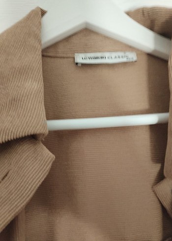 LCW kadife bol kesim kadife kadın Gömlek - Görsel 4