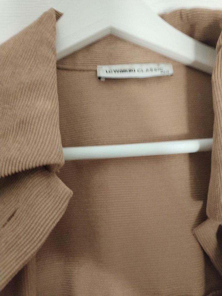 LCW kadife bol kesim kadife kadın Gömlek - Görsel 4